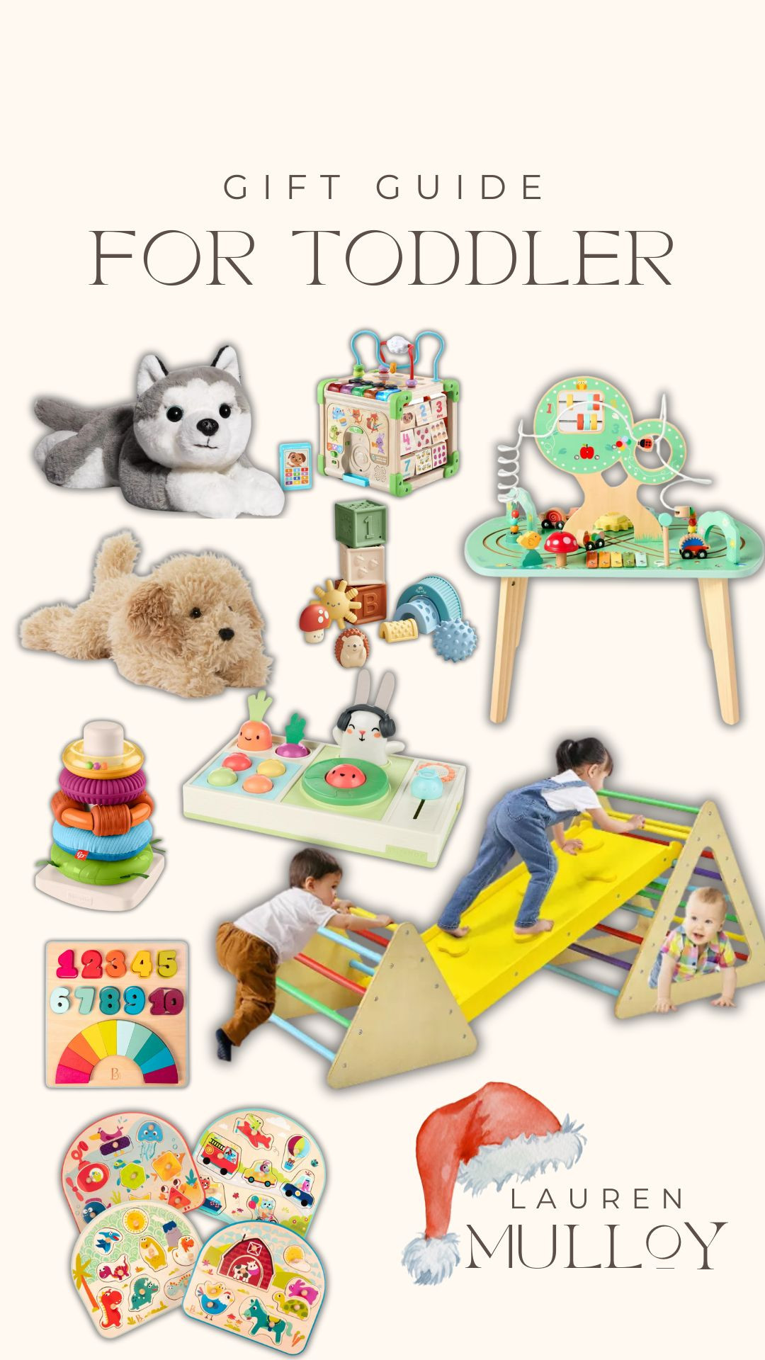 Gift Guide: For toddler🎄🎅🏼 

gift guide, gift ideas, gift guide for sister, gift guide for friends, white elephant gift ideas, affordable gift ideas, gifts on sale, gift guide for toddler, stuffed animals, toddler jungle gym, toddler toys, Lauren Mulloy 

 #LTKCyberWeek #LTKGiftGuide #LTKHoliday