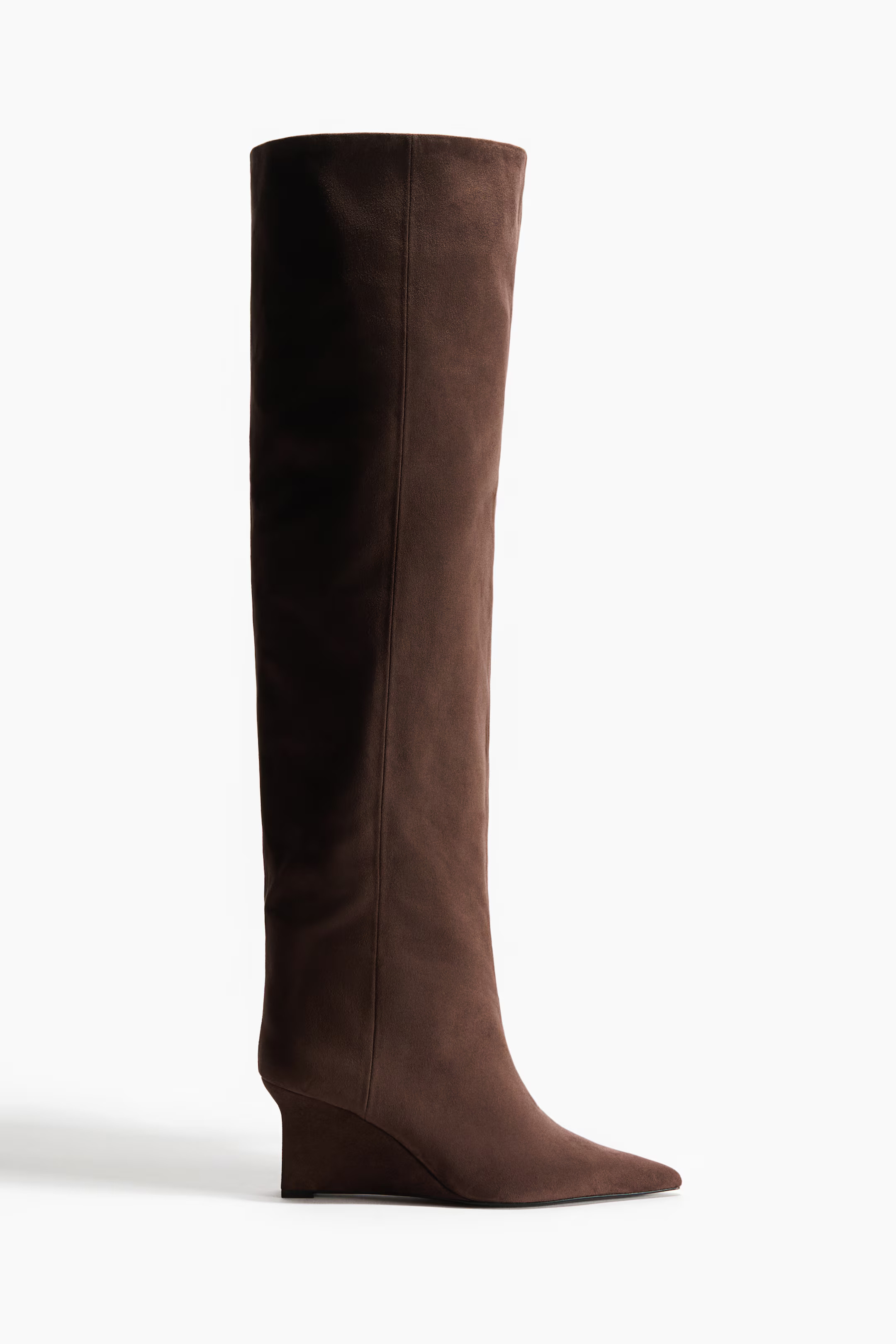 Wedge-heeled over-the-knee boots | H&M (UK, MY, IN, SG, PH, TW, HK)