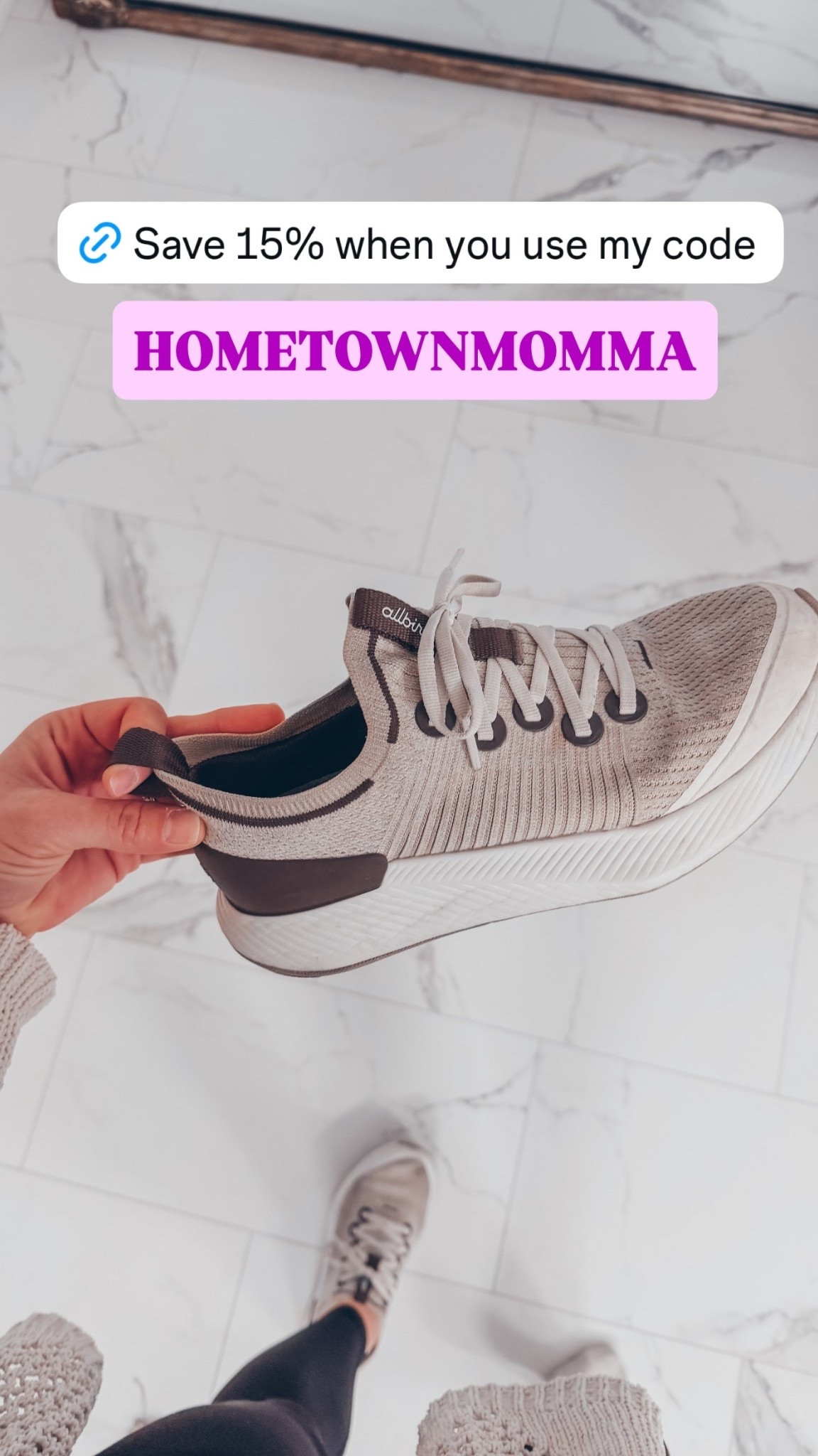 HOMETOWNMOMMA to save 15% on ALLBIRDS 

#LTKfitnessgoals #LTKActive