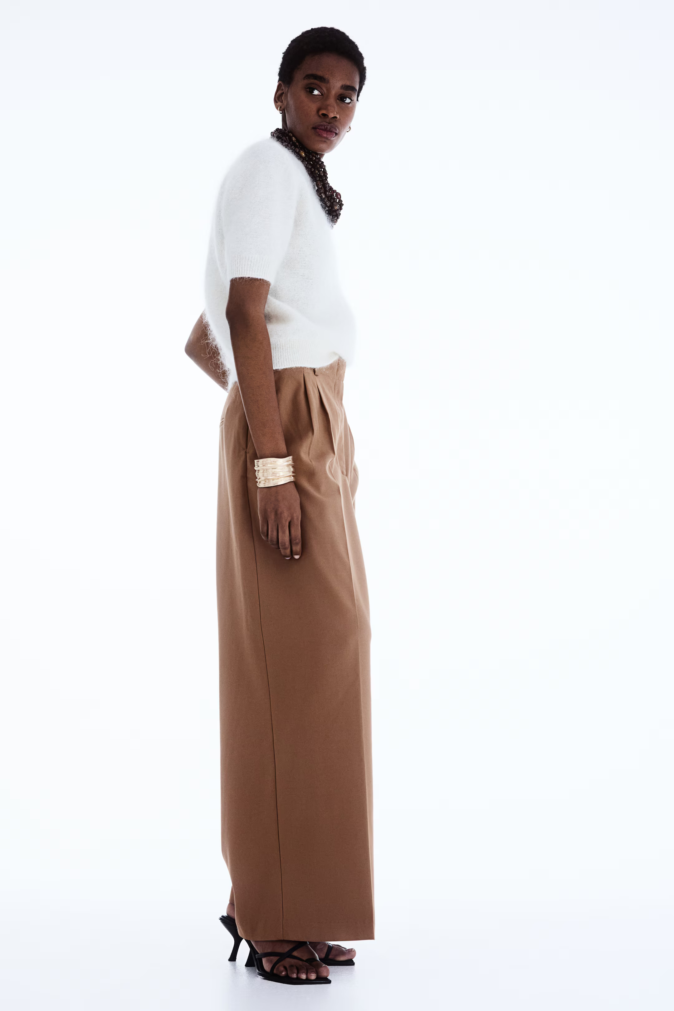 Wide twill trousers | H&M (UK, MY, IN, SG, PH, TW, HK)