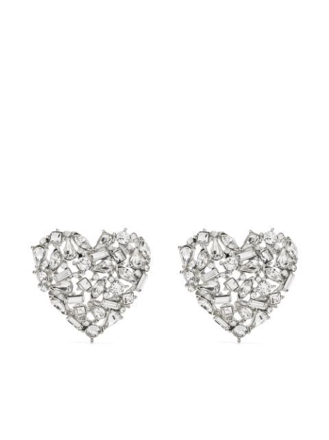Jennifer Behr Amory heart-shaped Crystal Earrings - Farfetch | Farfetch Global