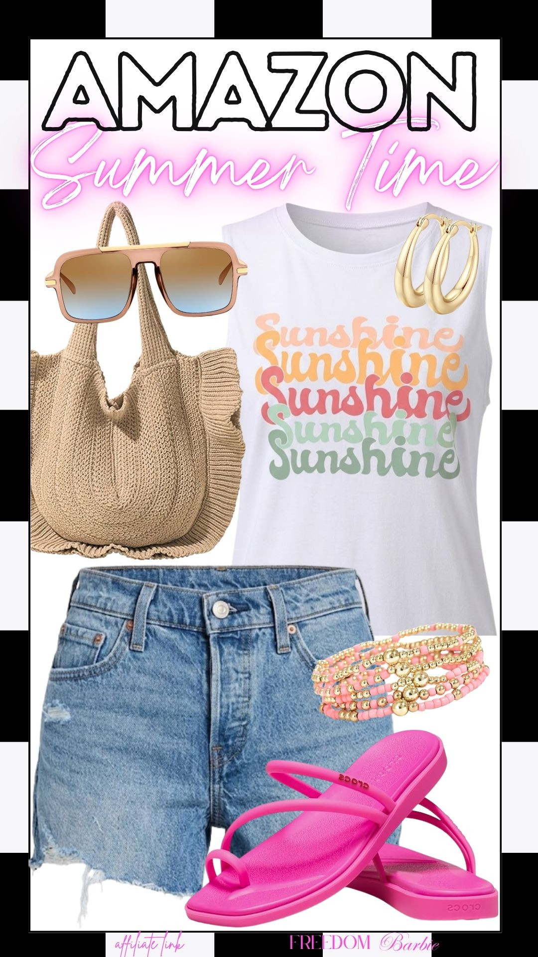 Catching rays and sunshine vibes with this comfy summer look! Perfect for your beach days or casual outings.

#SummerStyle #AmazonFinds #FreedomBarbie 

 #LTKdayinmylife #LTKootd #LTKmorningroutine