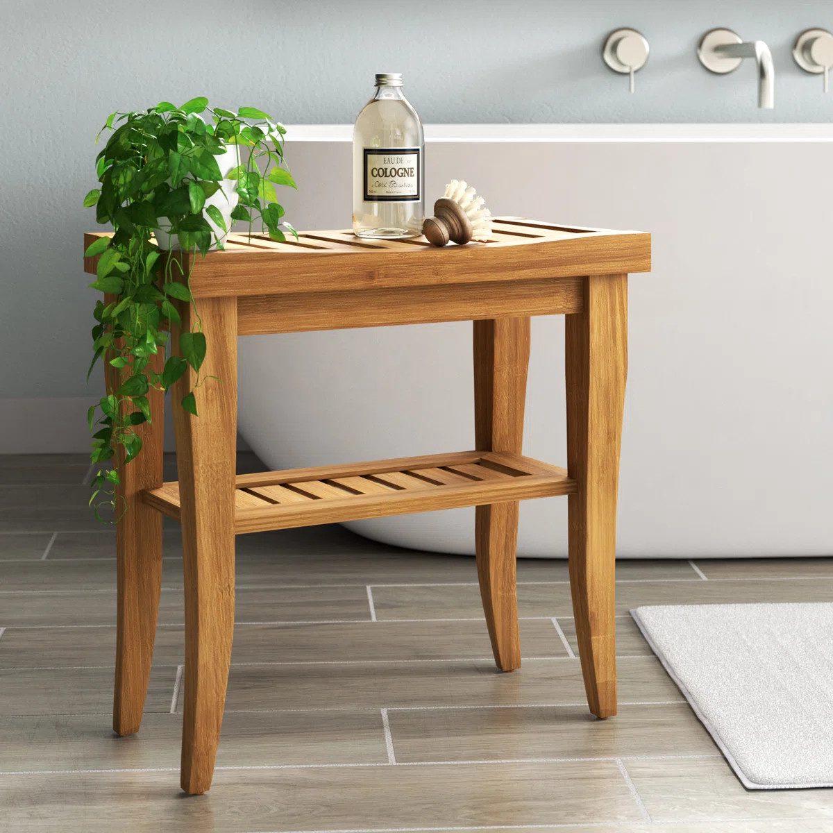 Ayden Solid Bamboo Wood Accent Stool | Wayfair North America