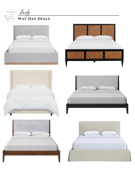 Way Day sale. Modern bed upholstered. Rattan bed black. White bed platform. 

#LTKsalealert #LTKhome #LTKFind