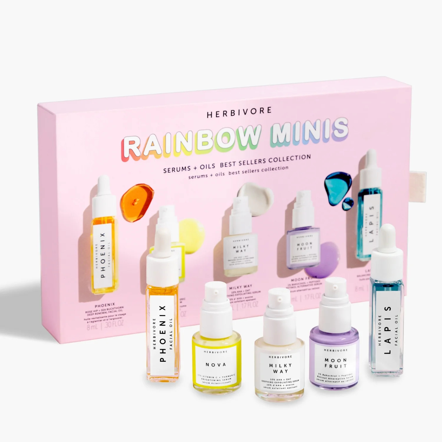 RAINBOW MINIS Serums + Oils Bestsellers Set | Herbivore