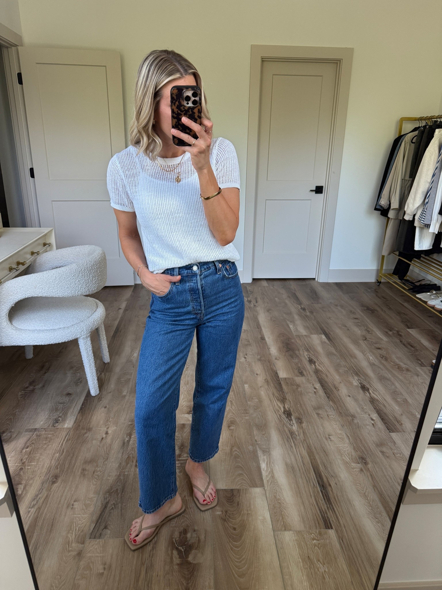 Wearing small top (cami include - buttons in/out), 26 jeans (27 inseam), sandals tts

#LTKOver40 #LTKgrwm #LTKootd