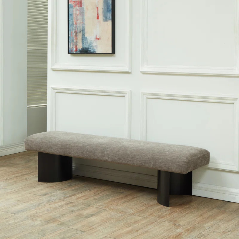 Axelle Linen Upholstered Bench | Wayfair North America