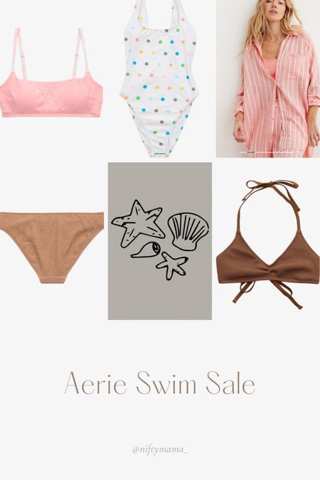 Your favorite swim is on sale right now at #aerie. Time to get swim ready 

#LTKSpringSale #LTKswim #LTKmidsize