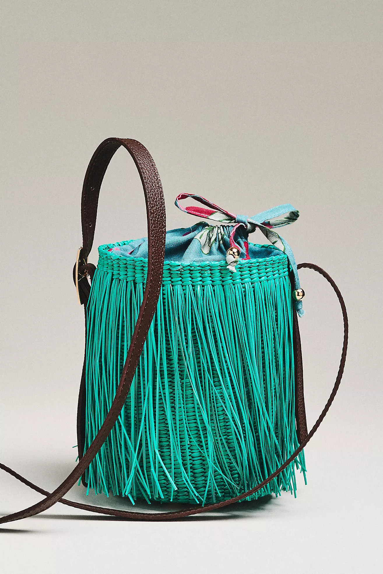Sensi Studio Mini Frayed Crossbody Bucket Strap | Anthropologie (US)
