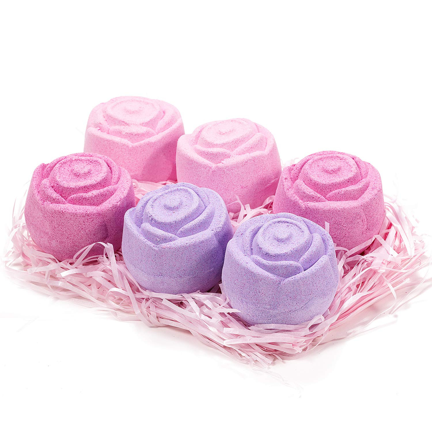Bath Bombs for Women, Body & Earth 6 Piece Rose Handmade Natural Bath Bomb Kit, Bubble Bath Bomb ... | Amazon (CA)