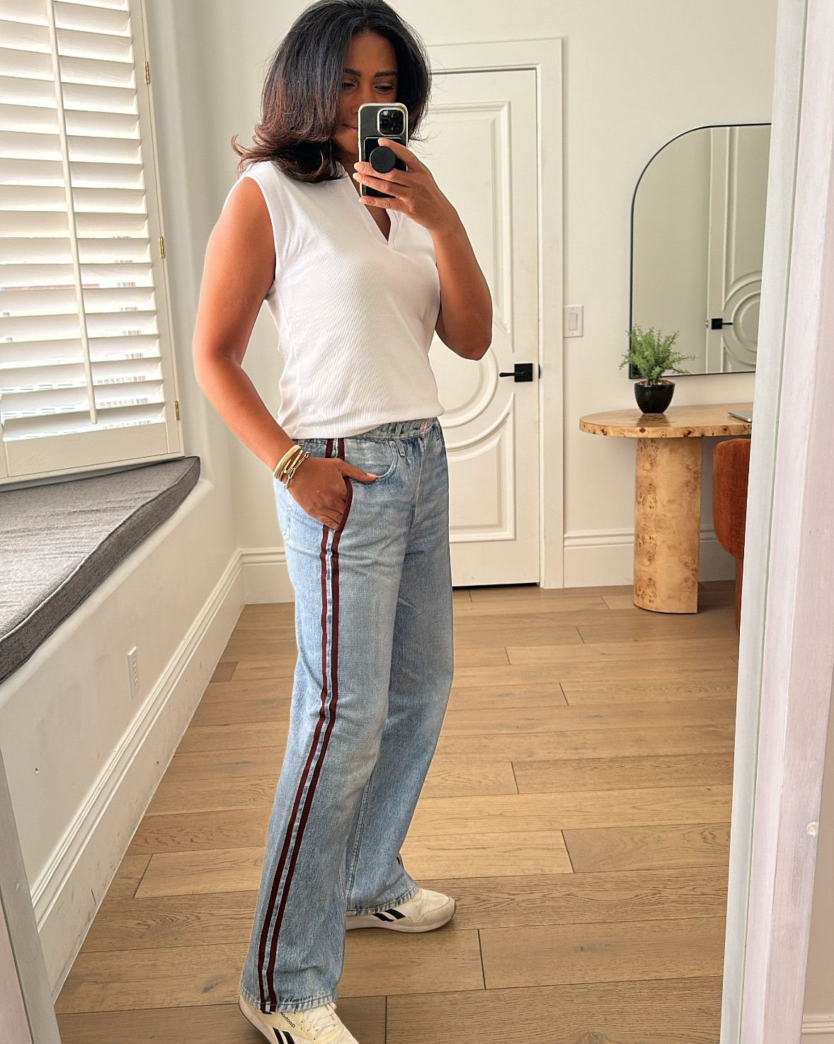 These pants looks jeans but feel like comfy sweats!!! All fit true to size.

#LTKOver40 #LTKStyleTip