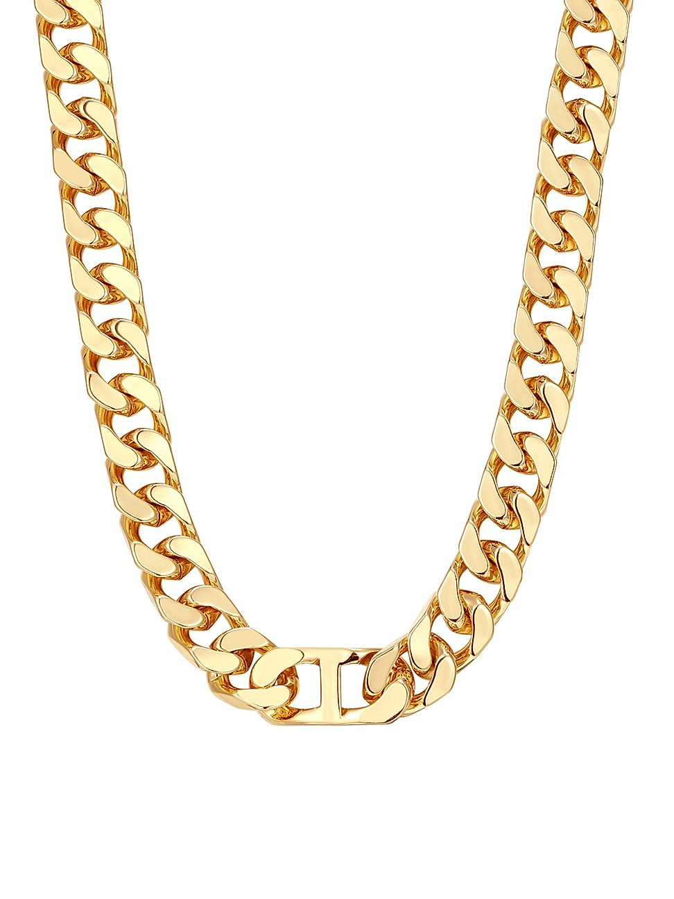 Women's Kam 14K Gold-Plated Chunky Chain Necklace - Yellow Gold - Yellow Gold | Saks Fifth Avenue