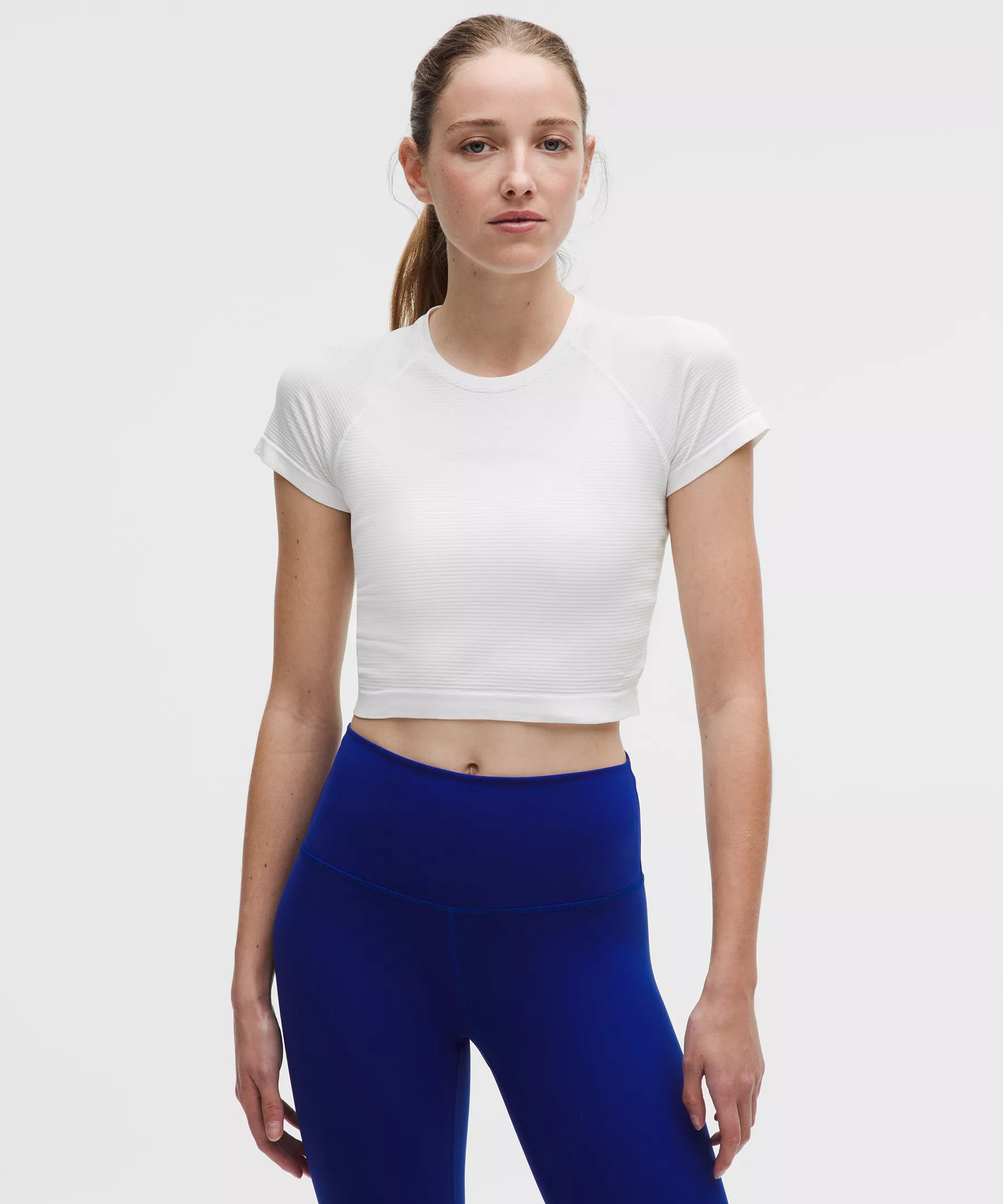 Swiftly Tech Cropped Short-Sleeve Shirt 2.0 | Women's Short Sleeve Shirts & Tee's | lululemon | Lululemon (US)