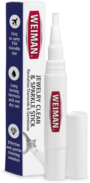 Weiman Jewelry Cleaner & Sparkle Stick - Portable, On-The-Go Cleaning for Diamond Engagement Ring... | Amazon (US)