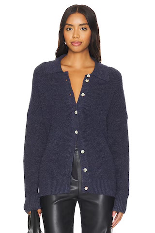 Millie Oversized Sweater Polo in Navy | Revolve Clothing (Global)