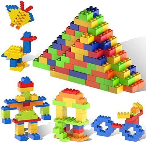 PicassoTiles 200 Piece Large Construction Brick Building Blocks STEM Bricks Toy Set Creative Lear... | Amazon (US)