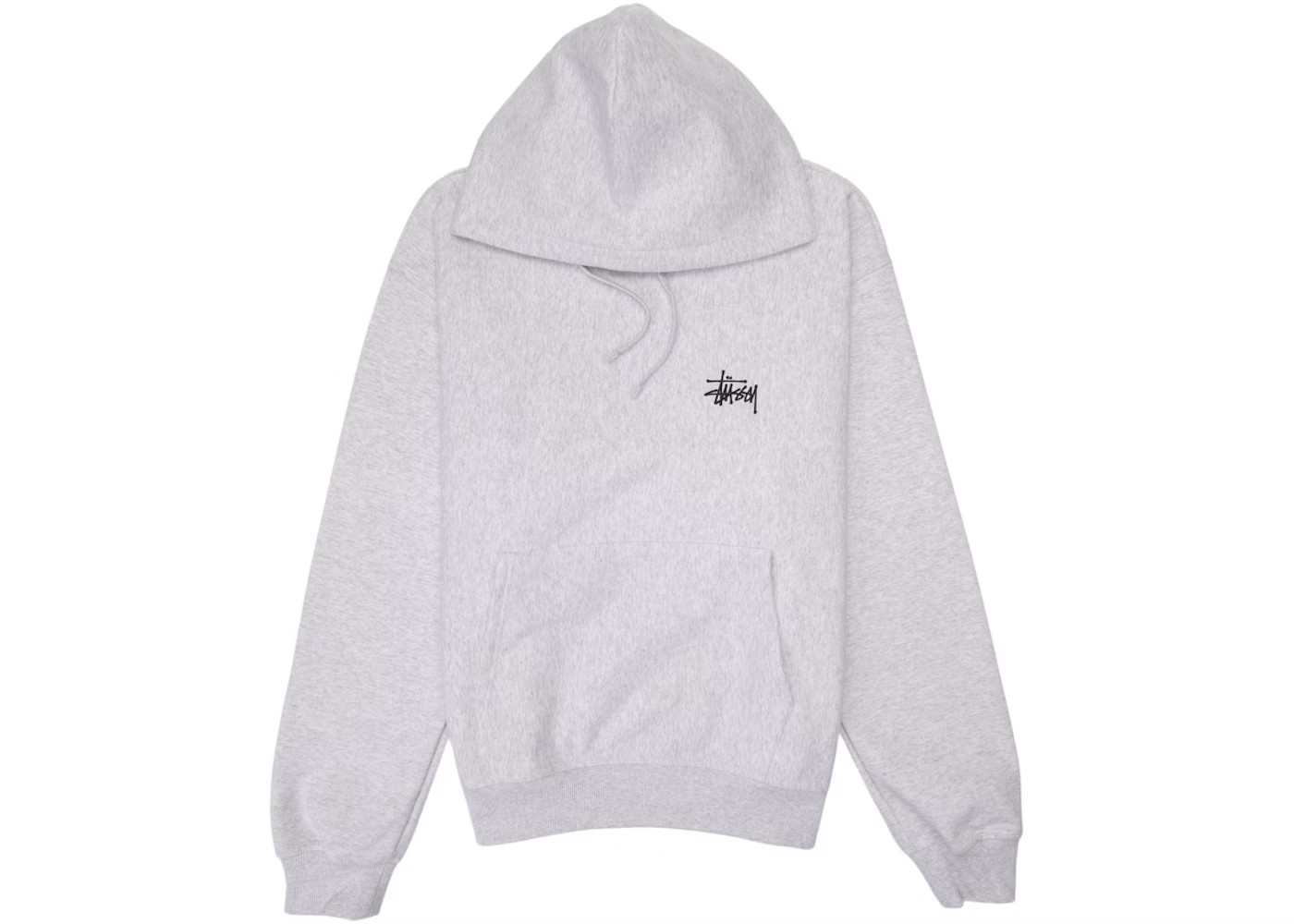 Stussy Basic HoodieAsh Heather | StockX
