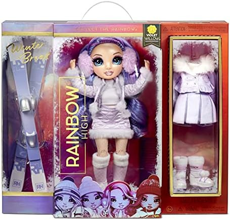 Rainbow High Winter Violet Willow – Purple Fashion Doll and Playset with 2 Designer Outfits, Pa... | Amazon (US)
