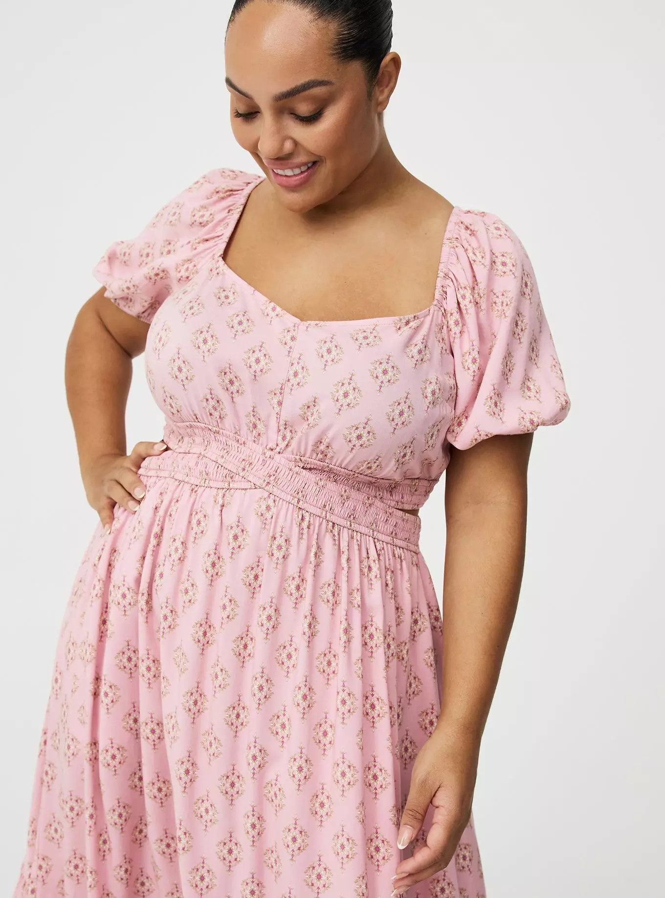 Cut-Out Tea Length Dress | Torrid (US & Canada)