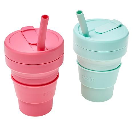 exclusive!

                Stojo 2-pack 16 oz. Collapsible and Reusable Cup with Straw | HSN