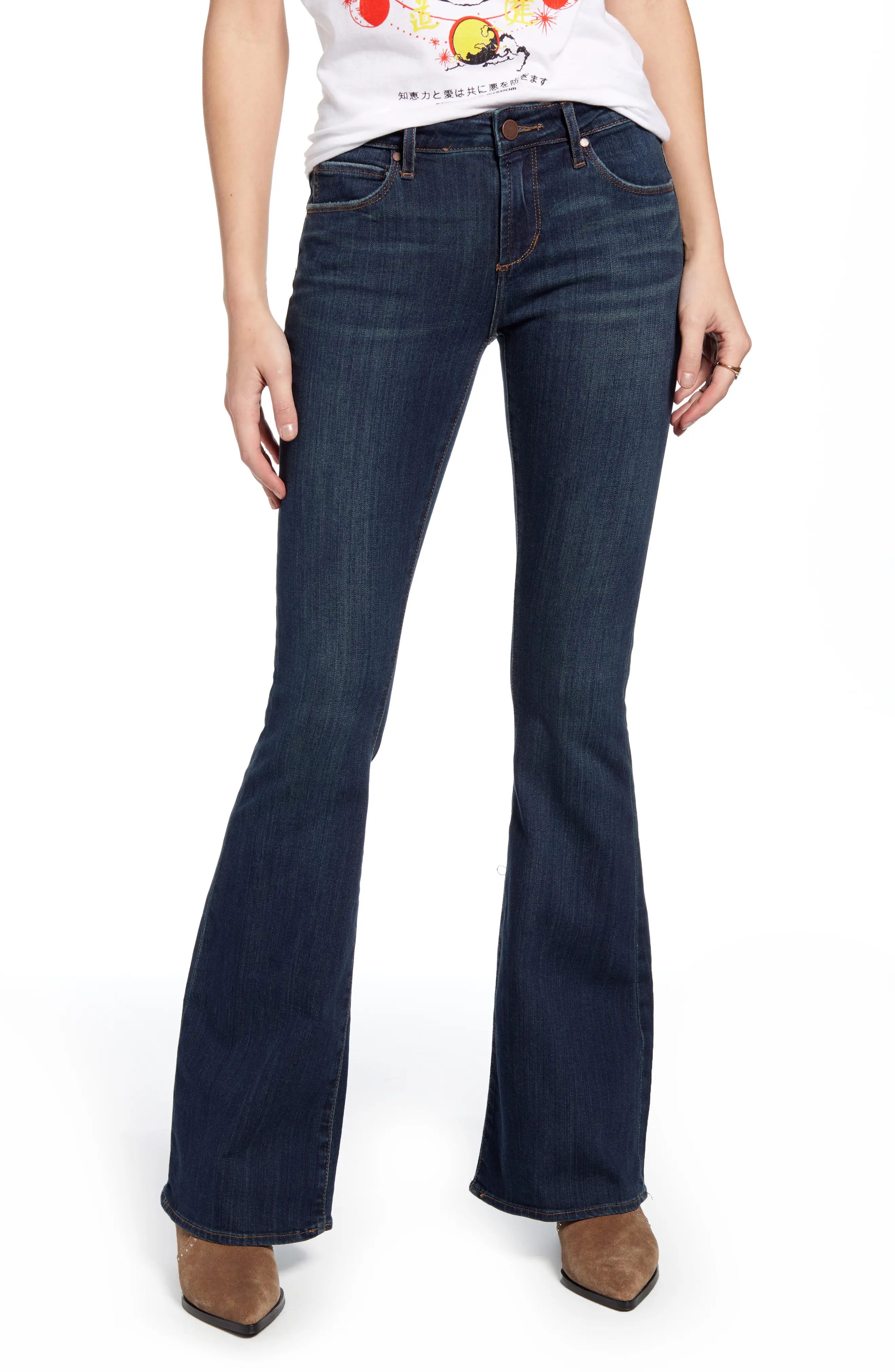 Women's Articles Of Society Faith Flare Jeans, Size 25 - Blue | Nordstrom