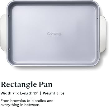 Caraway Non-Stick Ceramic 9”x13” Rectangle Pan - Naturally Slick Ceramic Coating - Non-Toxic,... | Amazon (US)