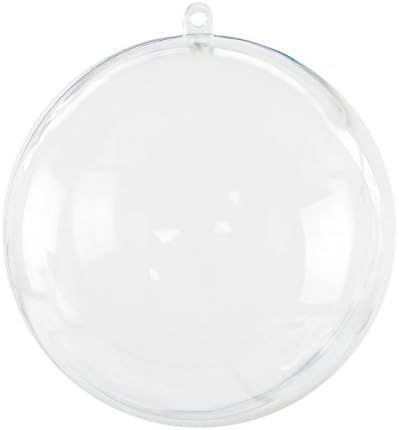 Super Z Outlet Clear Plastic Acrylic Bath Bomb Mold Shells Molding Balls Kit (100mm, 12 Pack) | Amazon (US)