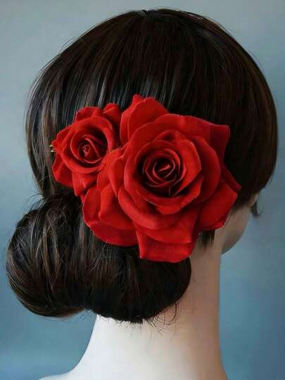 Red rose clip  | SHEIN