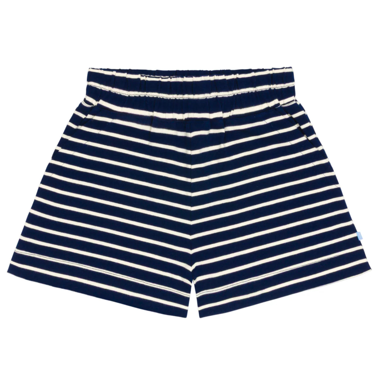 women's navy and cream stripe short | Minnow