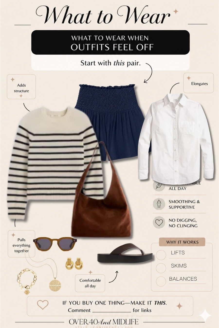 ✨Tap the bell, save and ❤️ for over 40 fashion, midlife style, midsize fashion and luxury looks for less. 

⬇️Sizing information:
Large (size down if in between sizes.) 

The $20 Amazon shorts I can't stop wearing.

Cool. Comfortable. Belly-friendly.

Why they pass the Outfit Physics test:

✔ They skim instead of cling. ✔ The wider leg opening creates balance. ✔ The soft waistband doesn't squeeze the belly. ✔ They move with you, not against you.

Endless ways to style them…

👑"Helping you look good, feel good!" - Lindsey Denver

#LTKOver40 #LTKPlusSize #LTKMidsize

Comment SHOP below to receive a DM with the link to this post on my LTK ⬇ https://liketk.it/6eKMg

Comment SHOP below to receive a DM with the link to this post on my LTK ⬇ https://liketk.it/6eLgH
