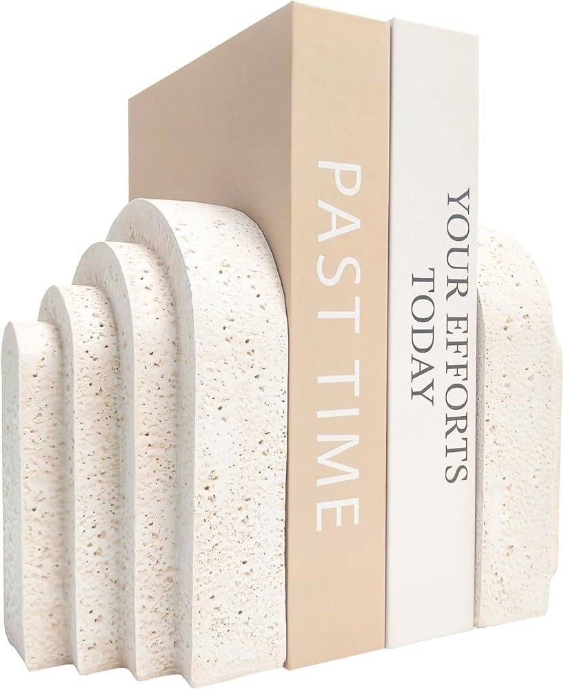 Heavy Duty Book Ends for Shelves, Decorative Book Stopper for Shelves, Resin Decor Bookends for H... | Amazon (US)