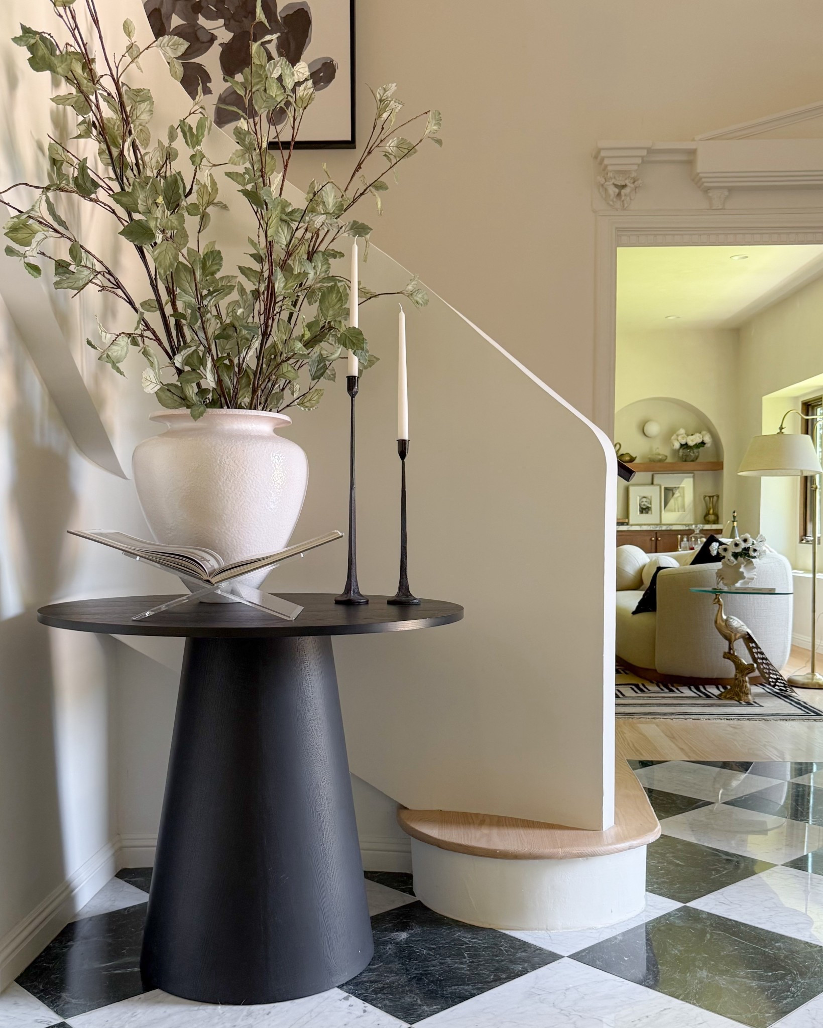 Small round entryway table and decor! Love this table from Wayfair — can be styled so many ways! Perfect size for a smaller entryway!

#LTKHome #LTKSaleAlert #LTKStyleTip