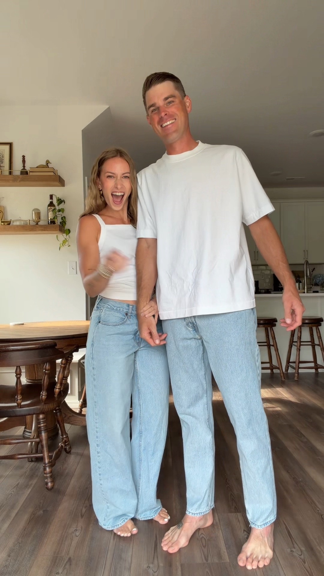 8/19/26 Our Engagement Photo Outfits 🤍

Our engagement photo outfits together 🤍 We ended up keeping everything super simple + completely us with jeans and white tops, all from Abercrombie.

I’m wearing my favorite low-rise ultra loose jeans with a square-neck tank, and Chris is wearing loose-fit jeans with a classic white tee. I love how timeless and effortless these ended up feeling for photos. Linking both of our looks here ✨

#LTKootd #LTKSeasonal #LTKWedding