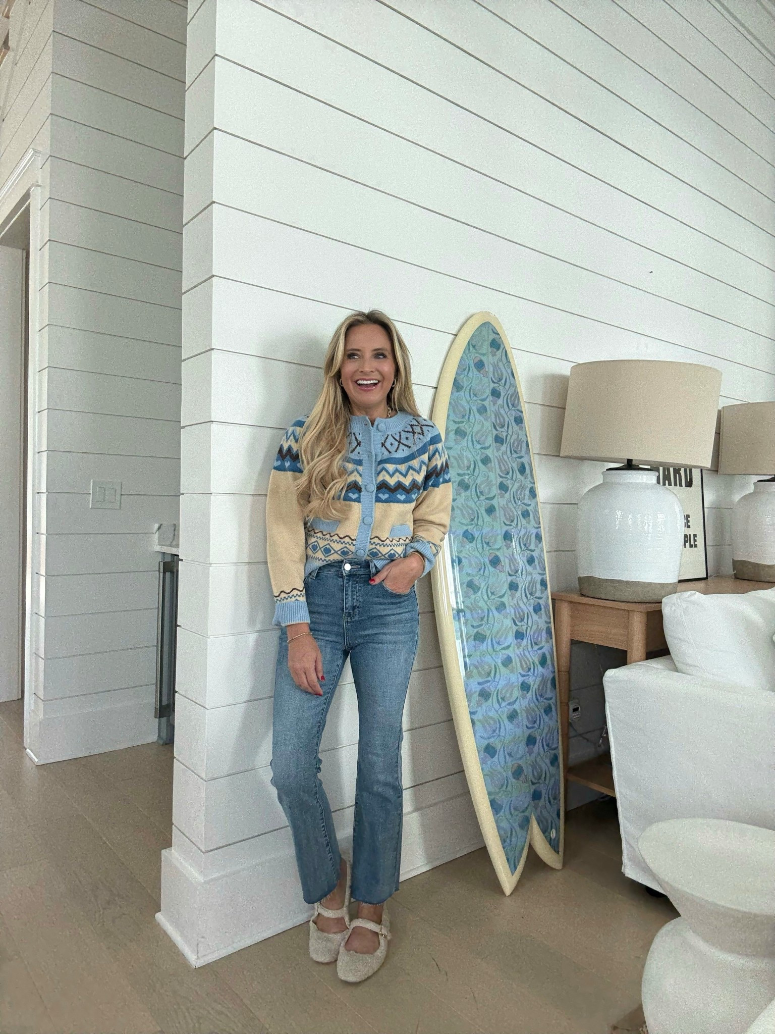 Cutest winter sweater wearing size xs and jeans are a size 24

#LTKOver40 #LTKootd #LTKHoliday