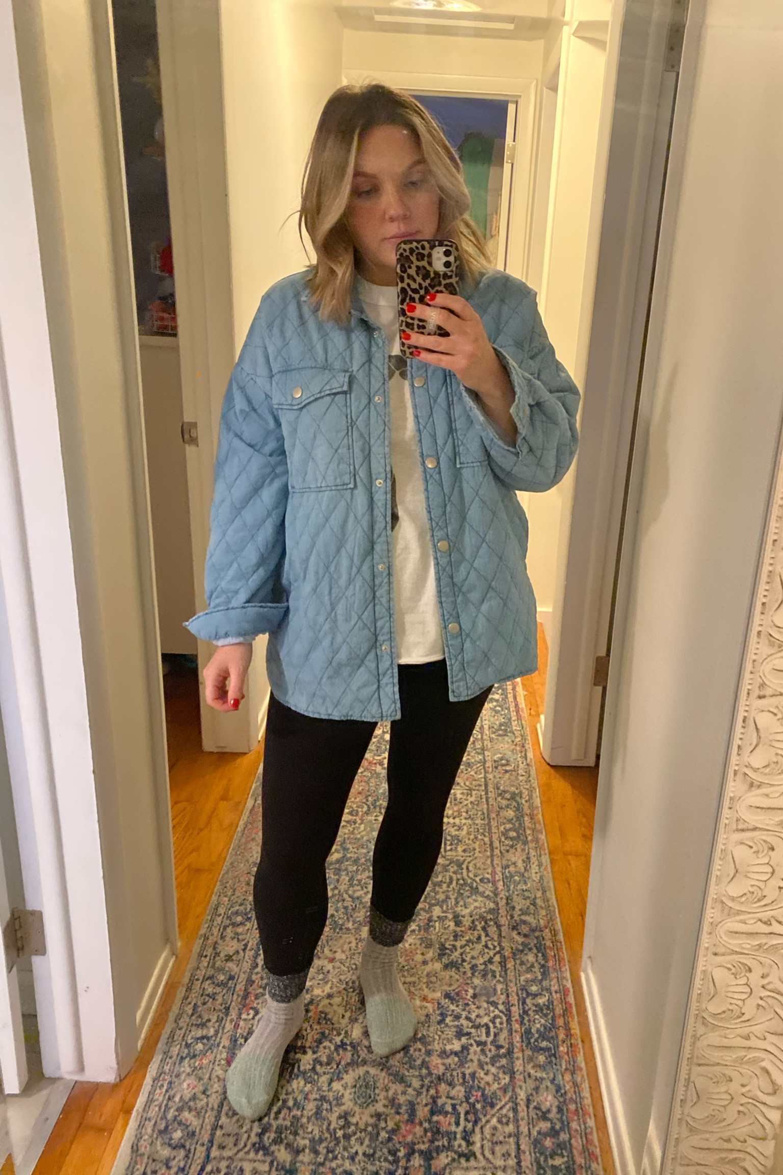 I snagged this free people inspired quilted jacket a few weeks back. And with the weather being so back and forth here in Michigan, I’m glad I did! Because I’ve been wearing it nonstop. I’ve been layering it with some of my favorite pregnancy friendly tops and leggings.

Speaking of leggings, my go to pair from @aerie are no longer being made with out a v…. Not ideal for pregnancy. So, I had to pivot and find a new favorite pair. I’ve been trying out a pair from amazon, and so far I really love them. They have a little bit more “compression” or support that the real me style from aerie. 




#LTKSeasonal #LTKStyleTip #LTKFindsUnder50
