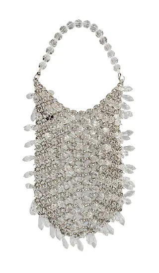 Florence Chainmail Bag in Silver | Revolve Clothing (Global)