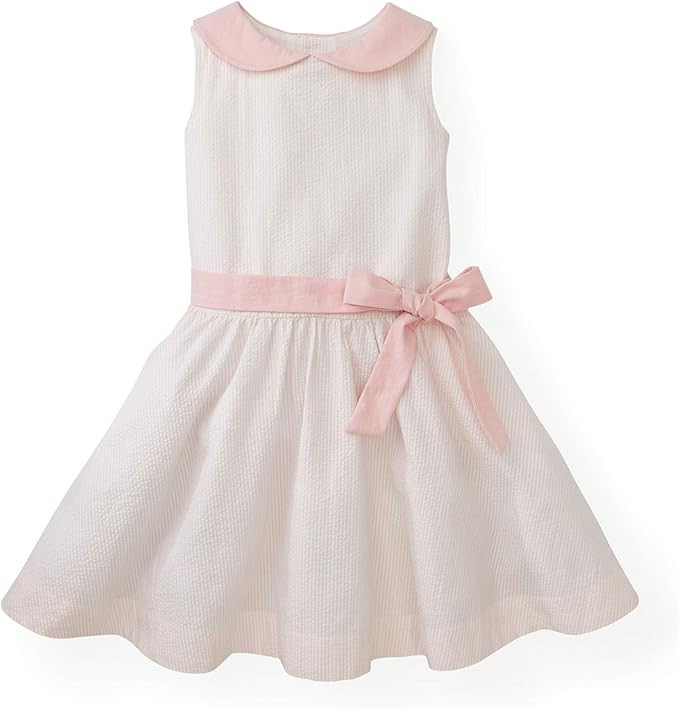 Hope & Henry Girls' Peter Pan Collar Seersucker Dress | Amazon (US)