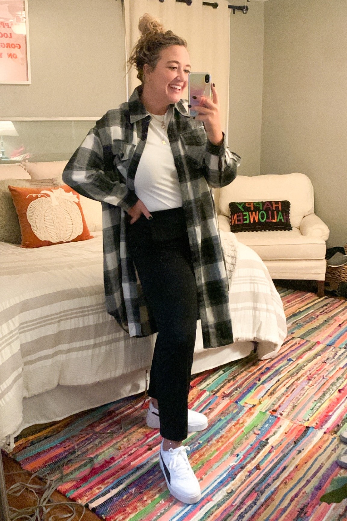 Shacket - Shop Talulah size Large
Ribbed short sleeve shirt - size XL
Lulu jogger dupe - size XL, size up one - they run small!! 

#LTKcurves #LTKworkwear #LTKunder50