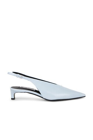 Jil Sander Sling Back Heel in Powder Blue - Blue. Size 40 (also in 36, 38, 39.5). | FWRD 