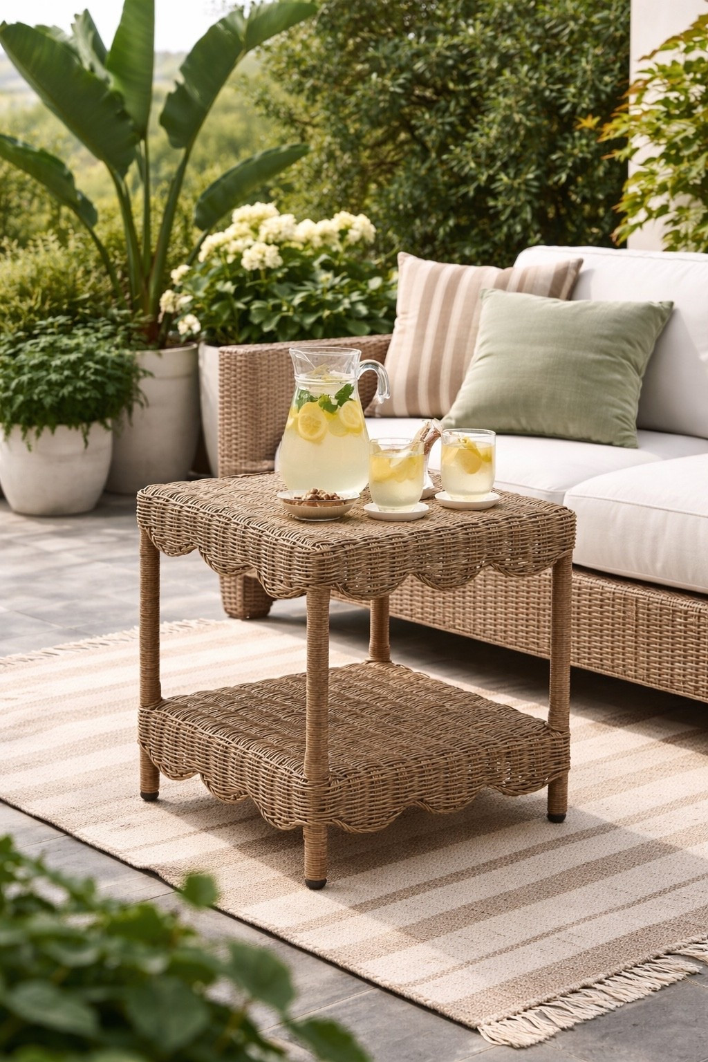 The sweetest patio accent table — under $100! ☀️☀️☀️

#LTKHome #LTKdayinmylife
