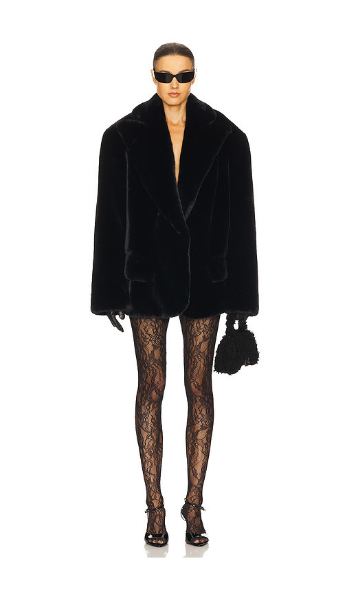 Helsa The Oslo Faux Fur Coat in Black. Size S. Also in M, L, XL. | Revolve Clothing (Global)