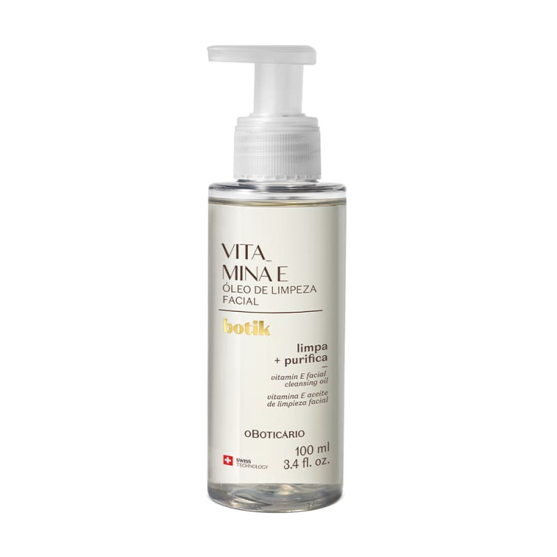 o Boticário Botik Vitamina E
        
              - Óleo de Limpeza Facial 100ml | Beleza Na Web (BR)