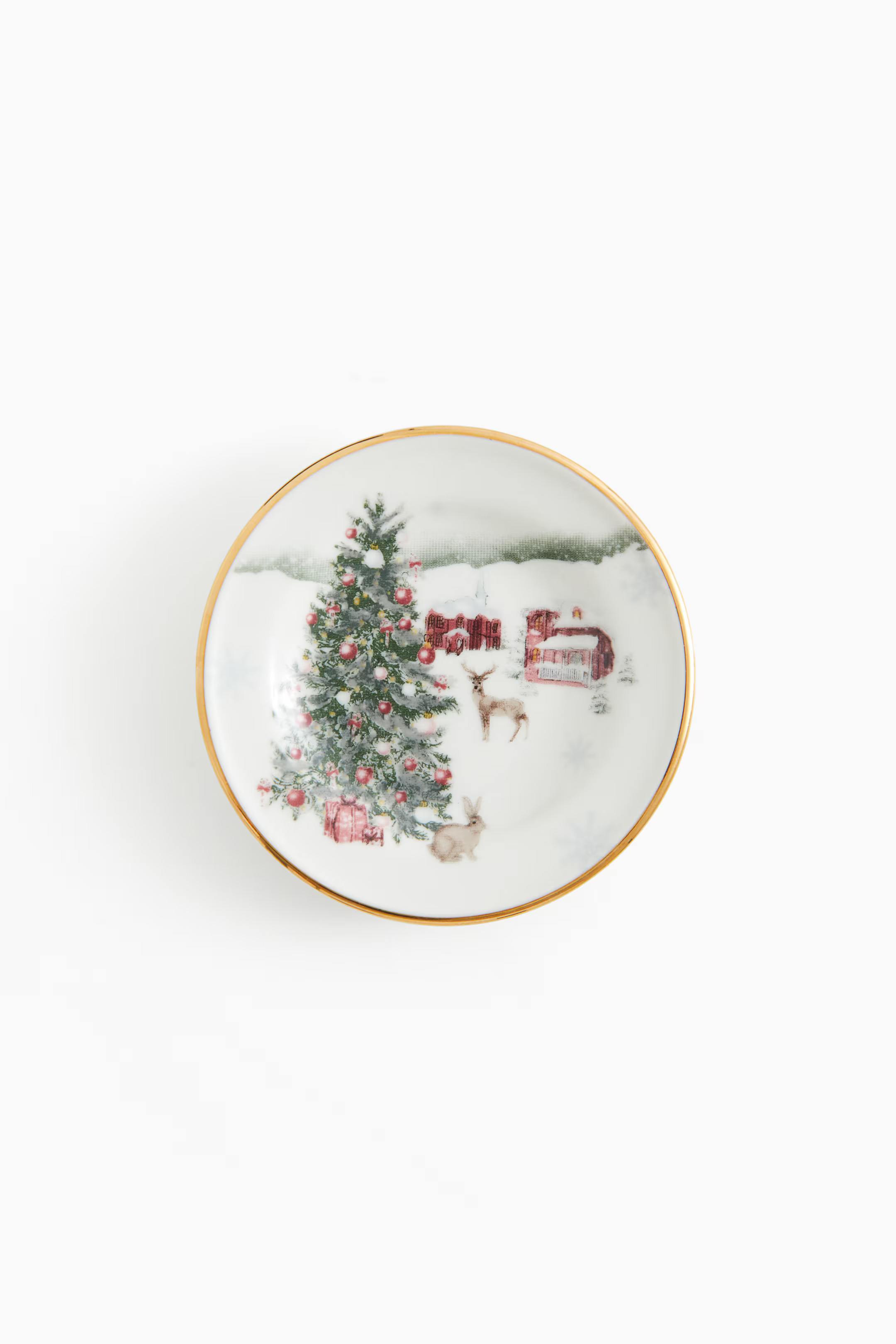 Small Porcelain Dish - White/Christmas - Home All | H&M US | H&M (US + CA)