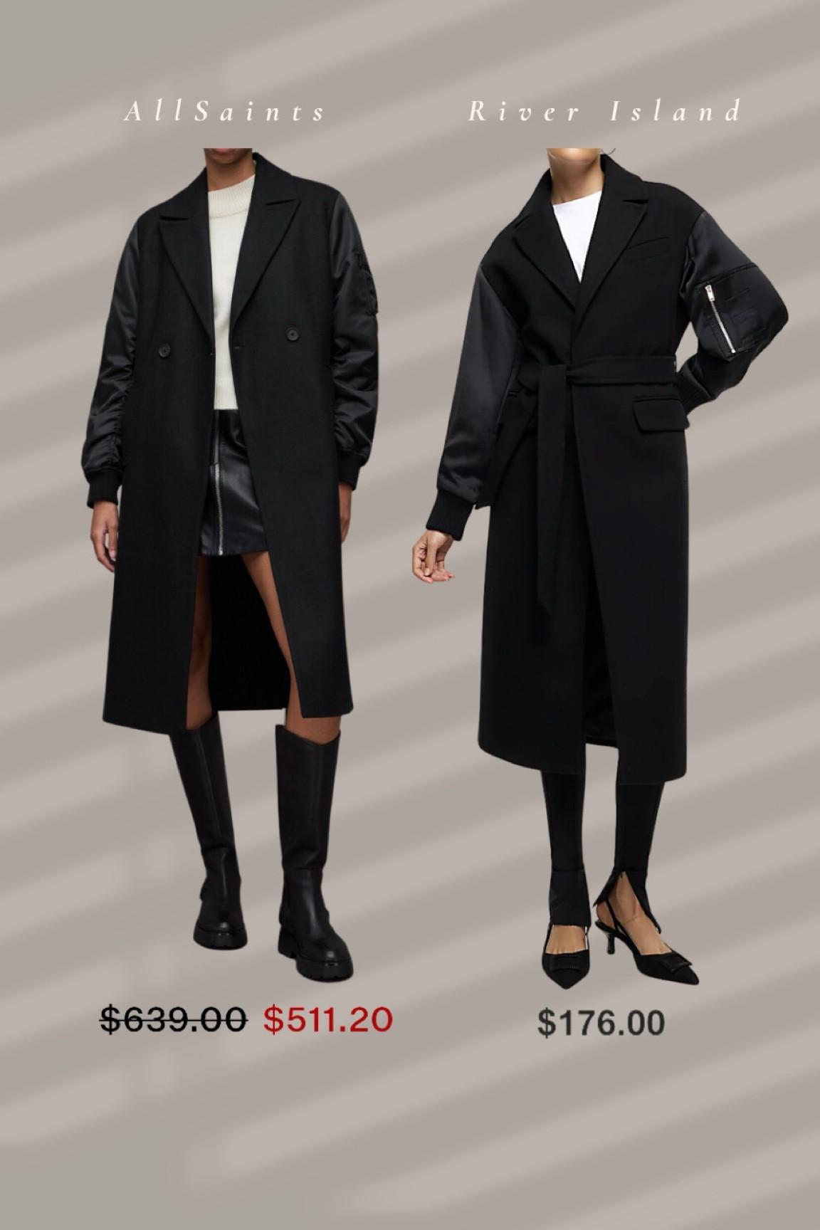 Super similar look as my AllSaints coat for a fraction of the price! 

Outerwear | winter style 

#LTKGiftGuide #LTKHoliday #LTKSeasonal