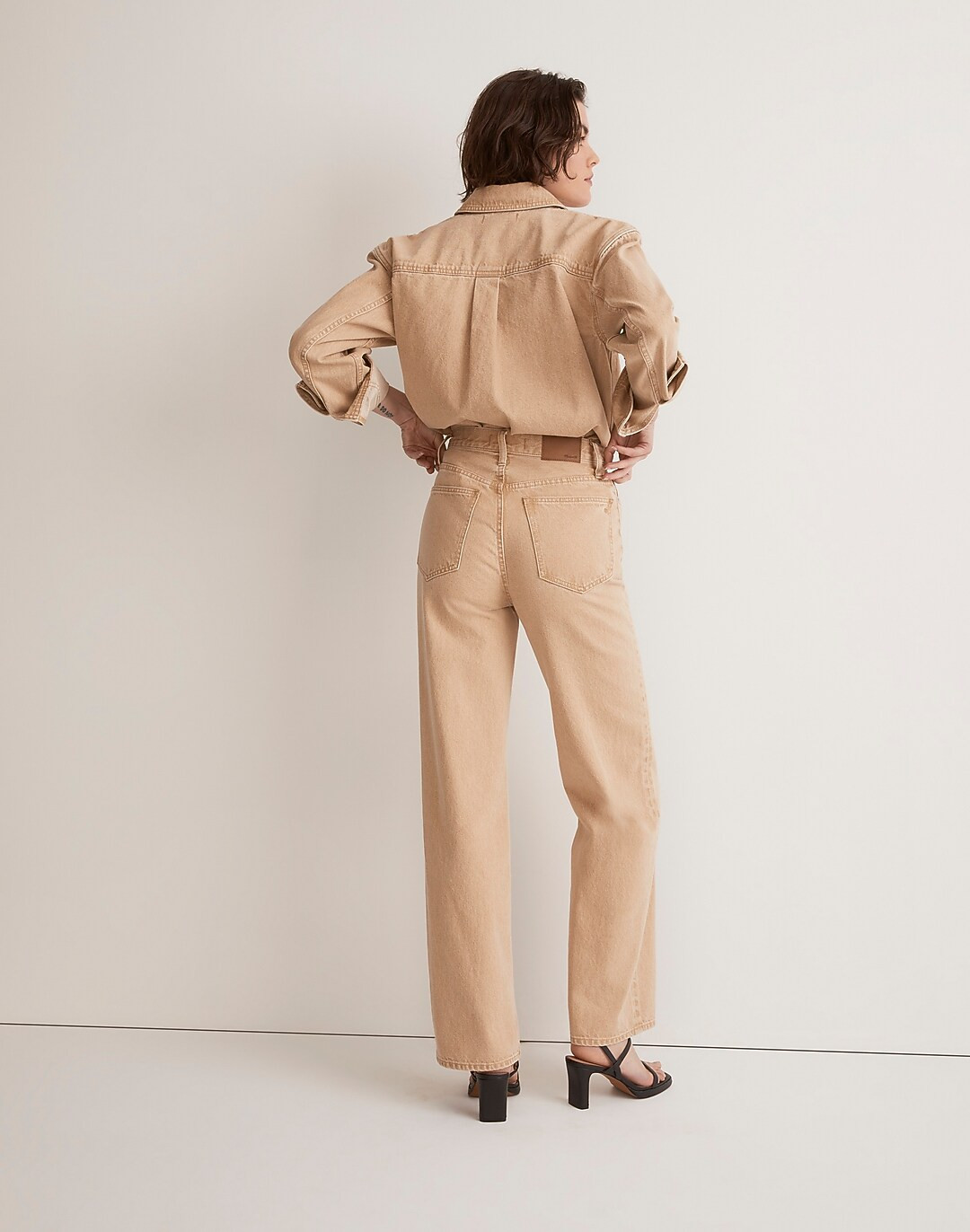The Perfect Vintage Wide-Leg Jean in Light Chestnut Wash: Botanical-Dye Edition | Madewell