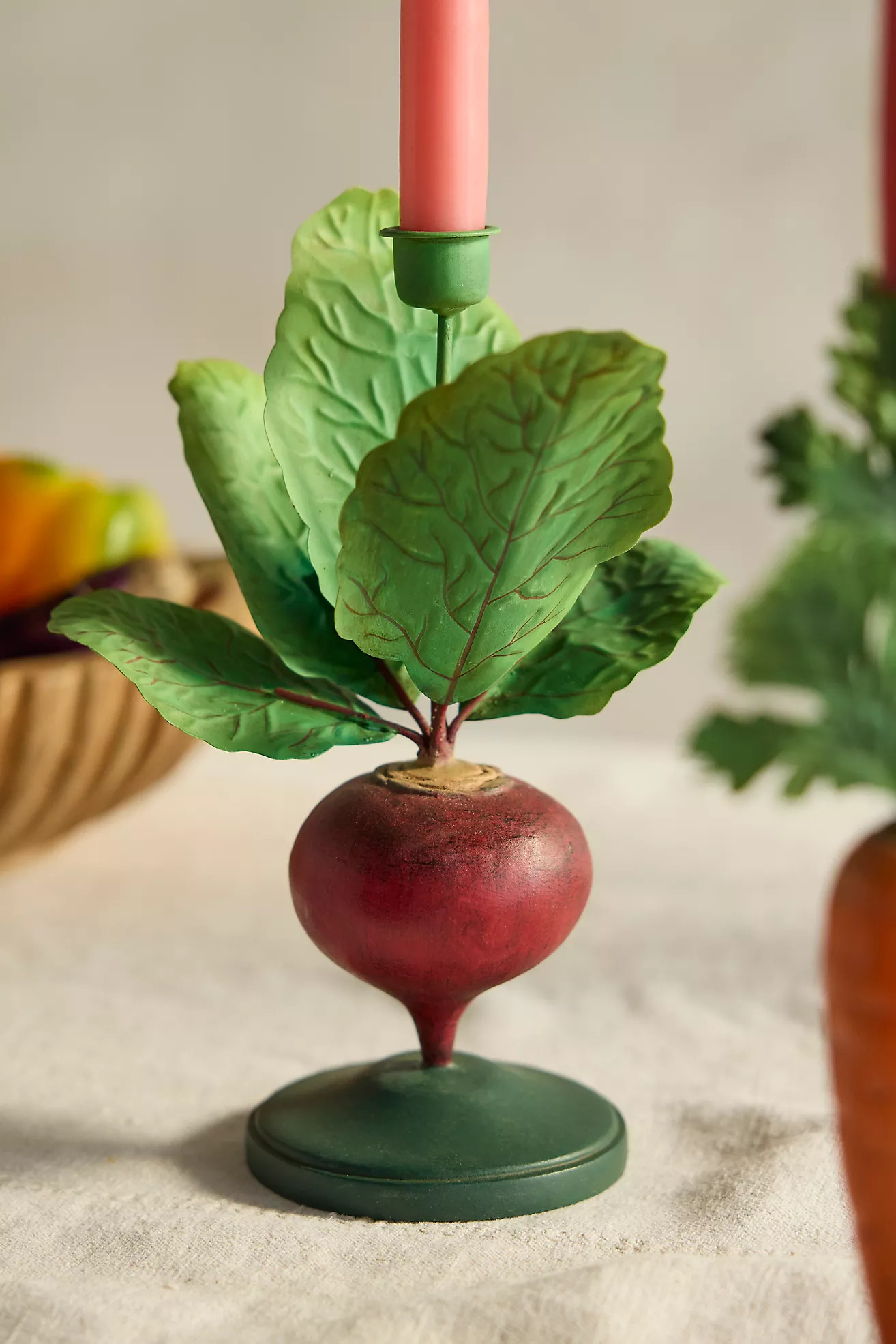 Root Vegetable Taper Holder | Anthropologie (US)