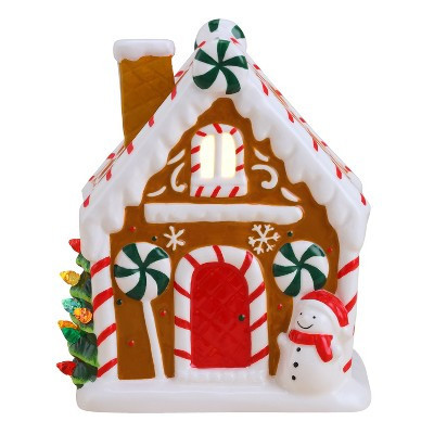 Mr. Christmas 7" Nostalgic Ceramic Lit Gingerbread House - Brown | Target