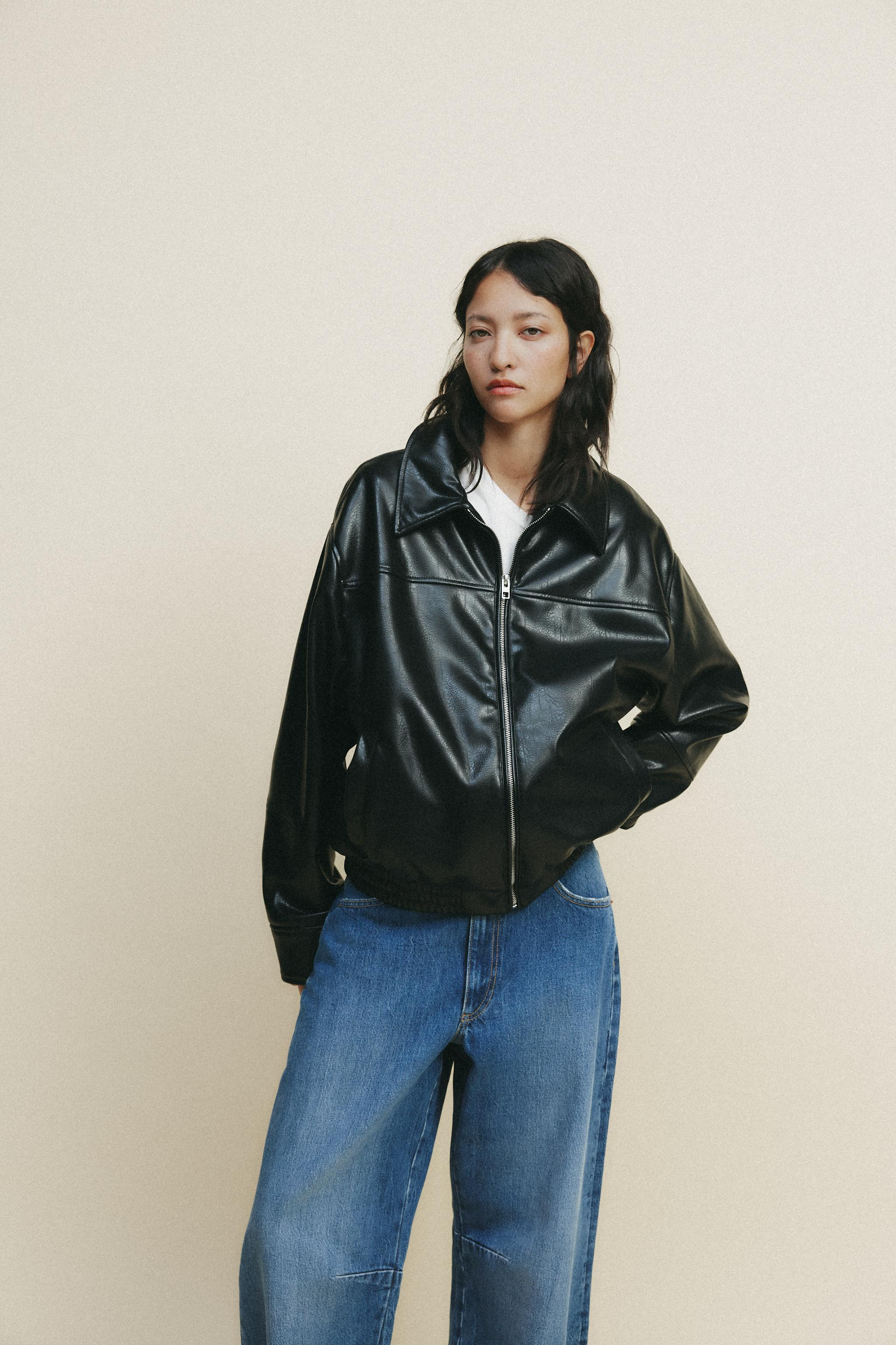FAUX LEATHER BOMBER JACKET | Zara Canada