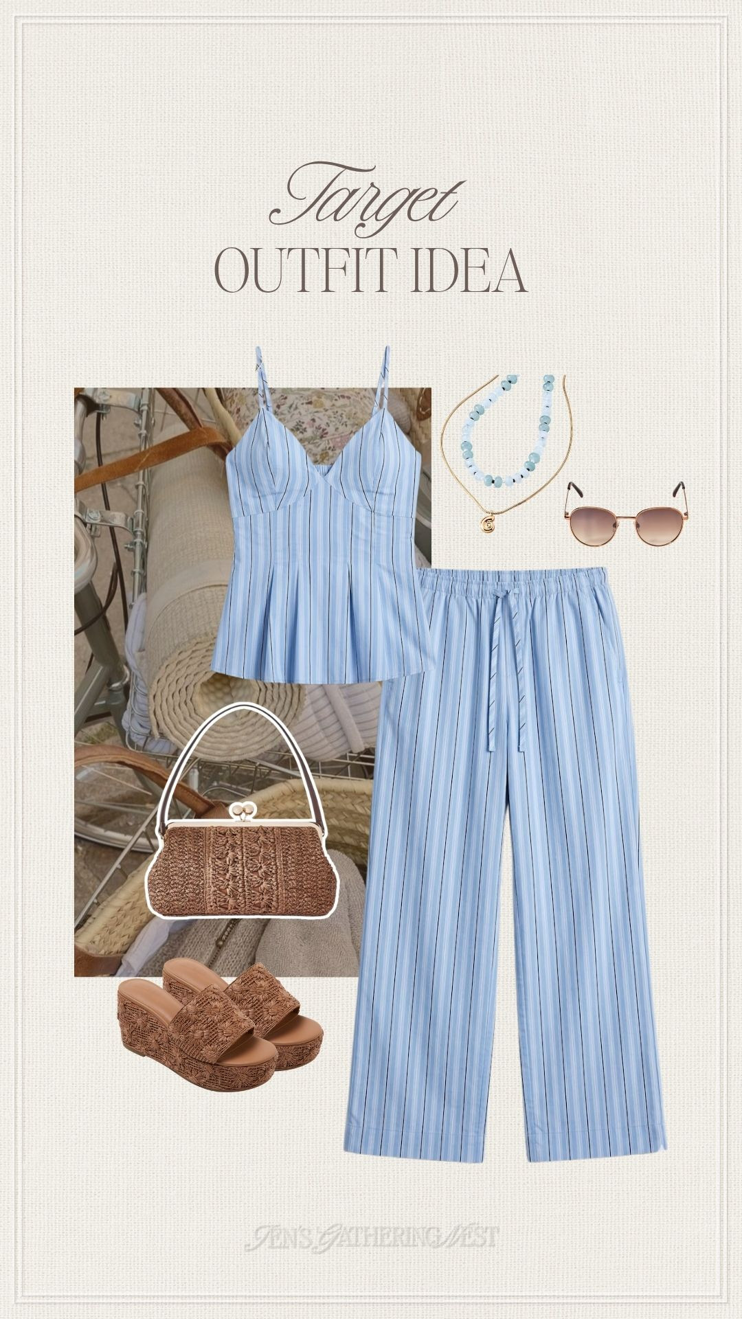Target outfit idea for sunny days, vacation plans and easy summer styling. ✨

#target #targetpartner
#targetstyle #targetoutfit #targetfinds #summeroutfit #vacationstyle #blueoutfit #matchingset #summerfashion #wovenaccessories #casualsummerstyle

#LTKootd #LTKSeasonal