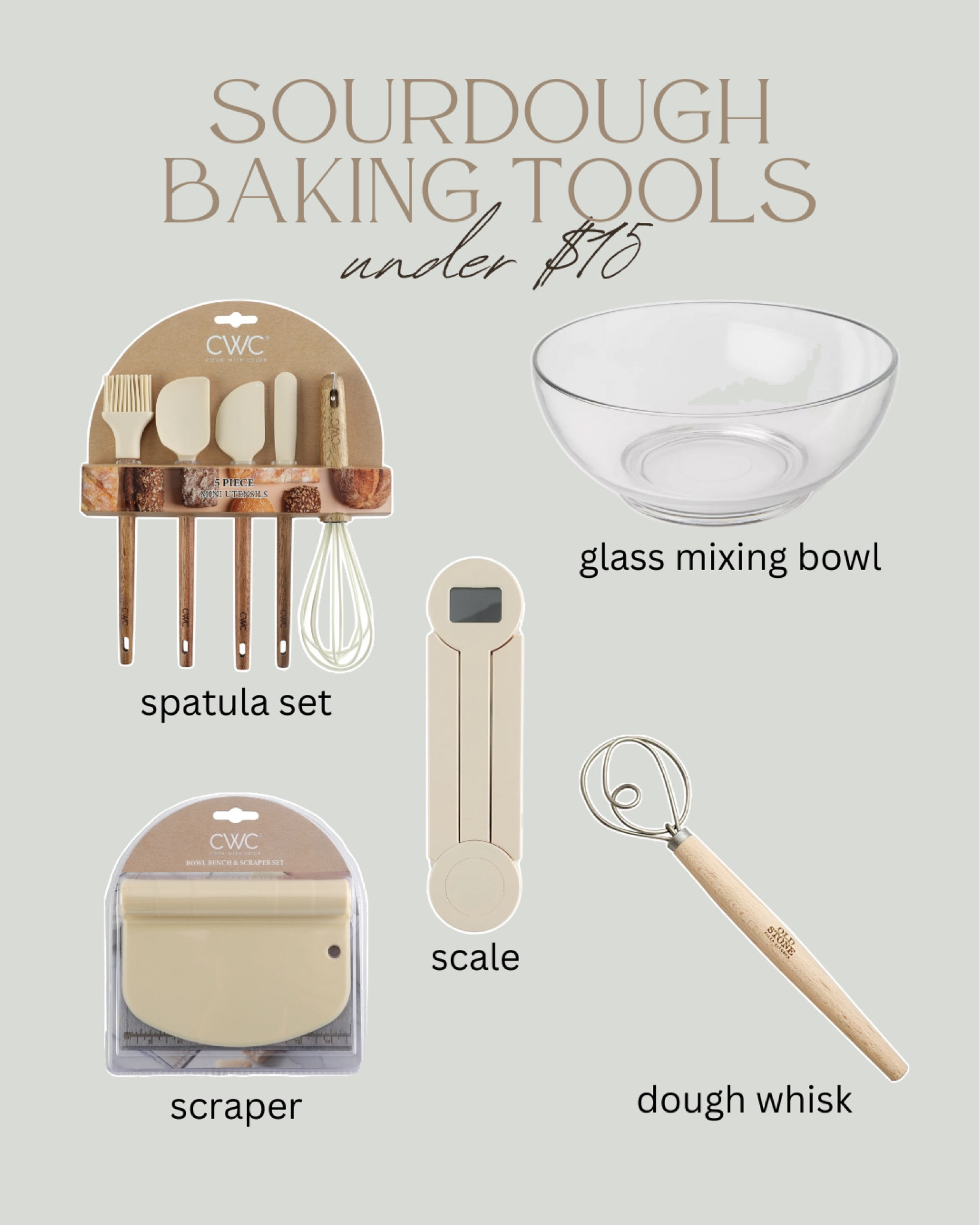 Anyone else started their sourdough baking journey this year?! Loving these affordable kitchen essentials! 
#bread #baking #sourdough #starter #cwc 

#LTKHome